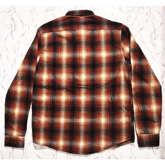 NWT Tailor Vintage Luxe Performance Stretch Plaid Flannel Shirt Small - Picture 4 of 8